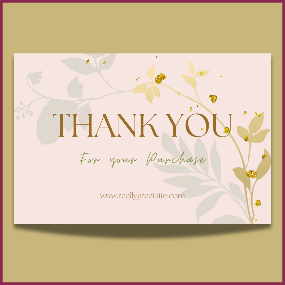 Custom Thank You Card Design