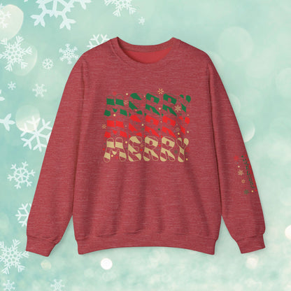 Christmas Candy Snowflakes Sweatshirt