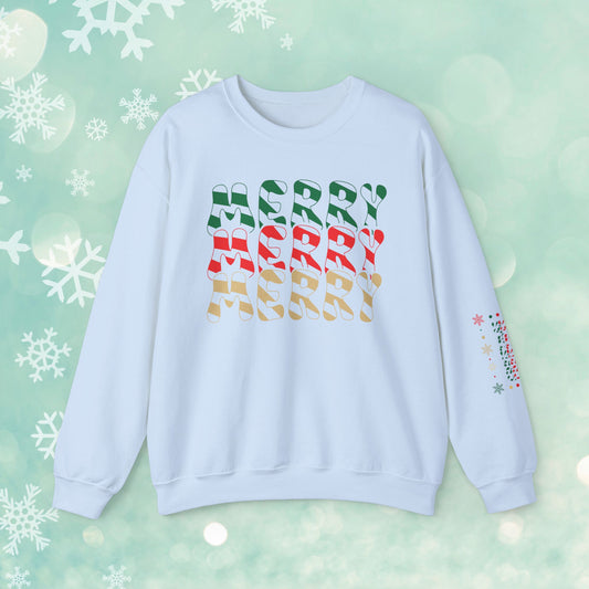 Merry Christmas Candy Cane Unisex Sweatshirt