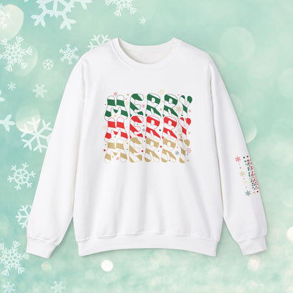 Christmas Candy Snowflakes Sweatshirt