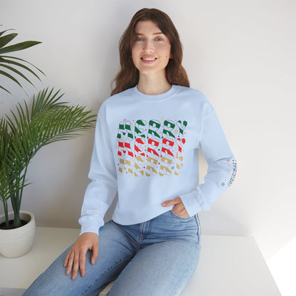 Christmas Candy Snowflakes Sweatshirt