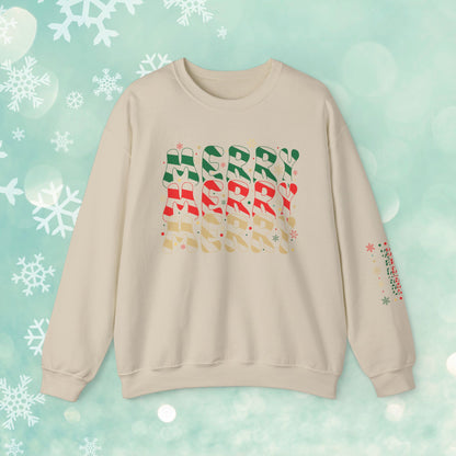 Christmas Candy Snowflakes Sweatshirt