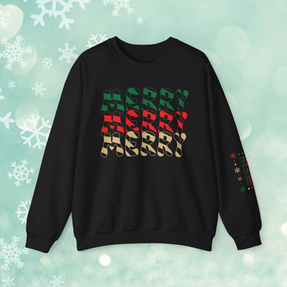 Merry Christmas Candy Cane Unisex Sweatshirt