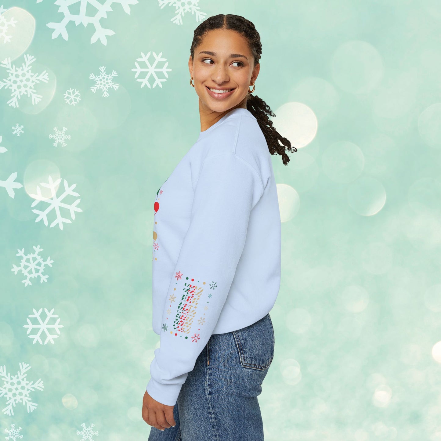 Christmas Candy Snowflakes Sweatshirt