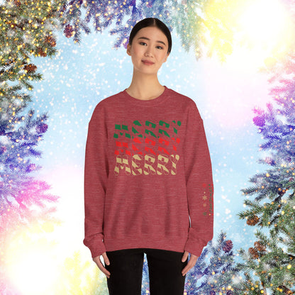 Merry Christmas Candy Cane Unisex Sweatshirt