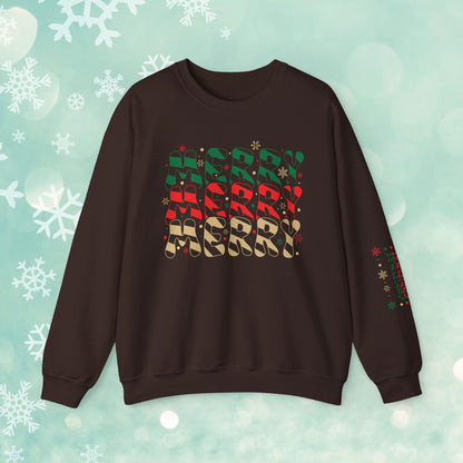 Christmas Candy Snowflakes Sweatshirt