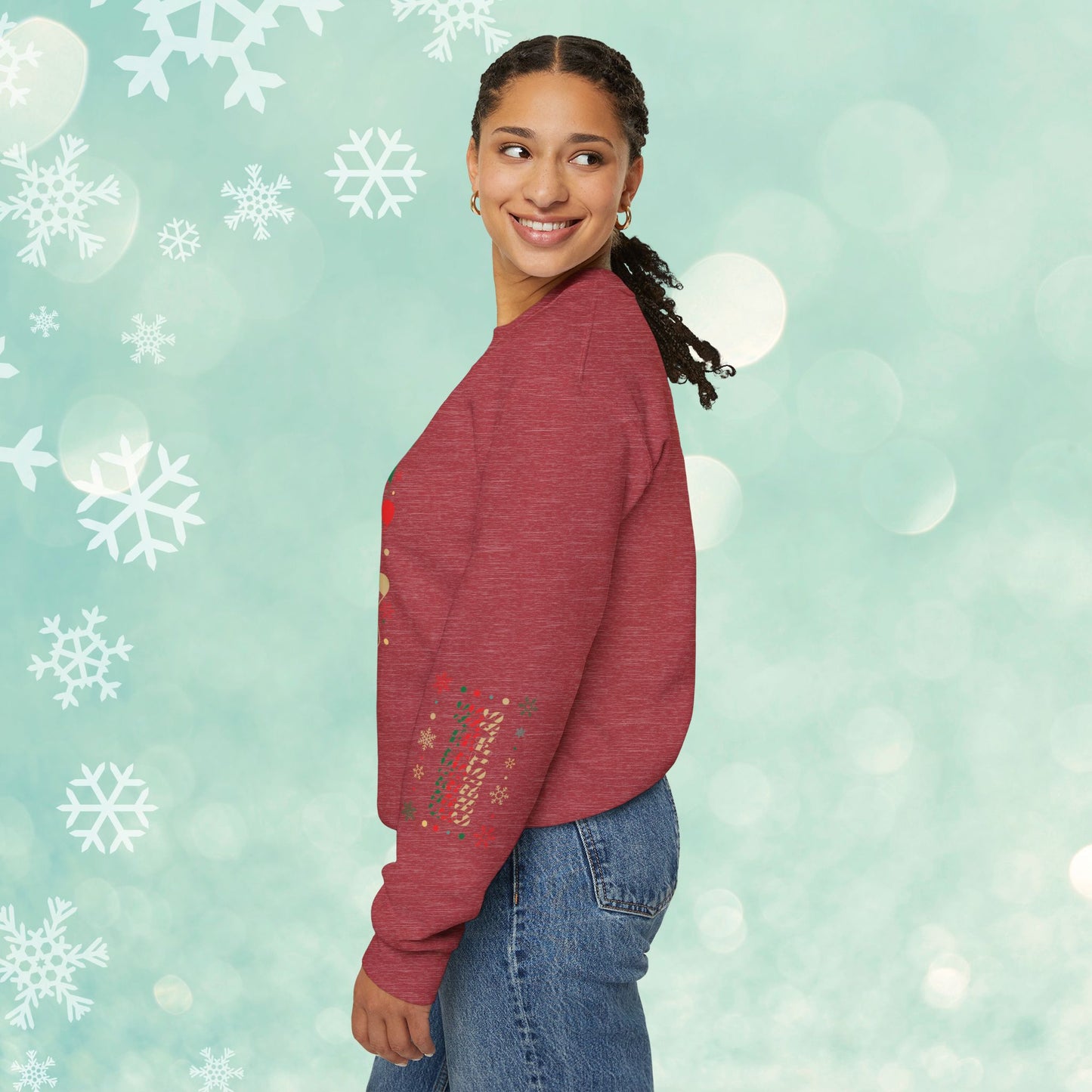 Christmas Candy Snowflakes Sweatshirt