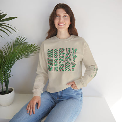 Christmas Green Plaid Sweatshirt