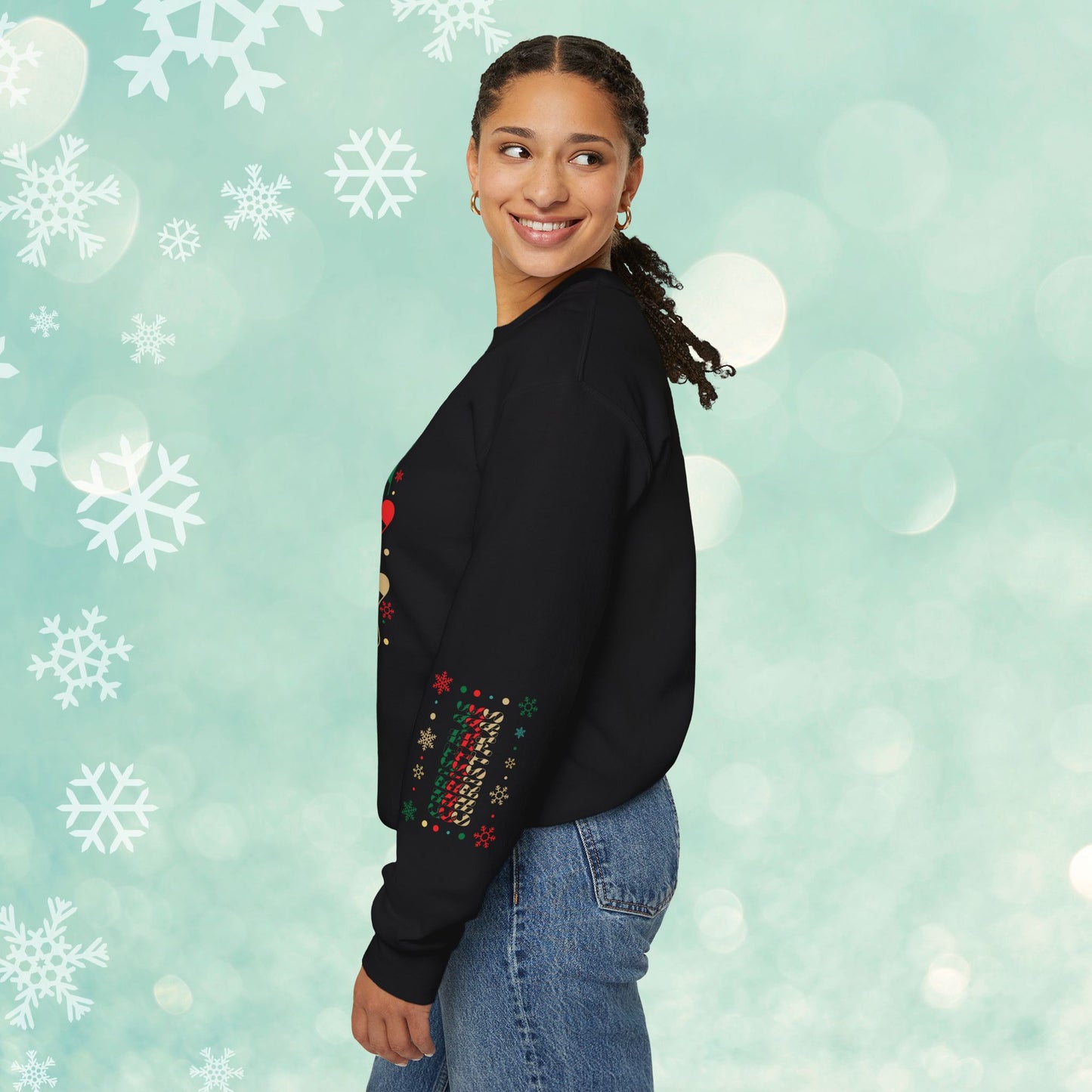 Christmas Candy Snowflakes Sweatshirt