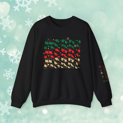 Christmas Candy Snowflakes Sweatshirt