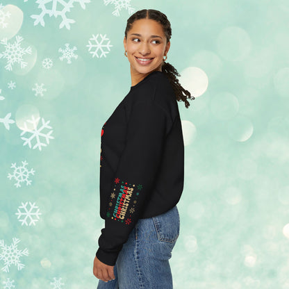 Merry Christmas Snowflakes Crewneck Sweatshirt