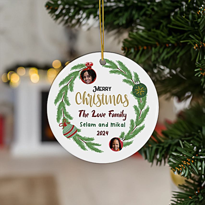 Personalize Christmas Ornament