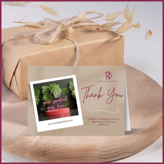 Customizable Thank You Card Template One