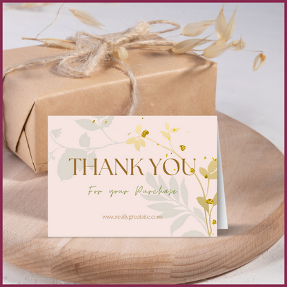 Customizable Thank You Card Template Two