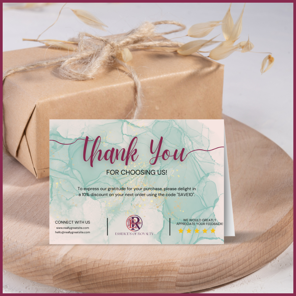 Customizable Thank You Card Template Three