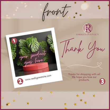 Customizable Thank You Card Template One