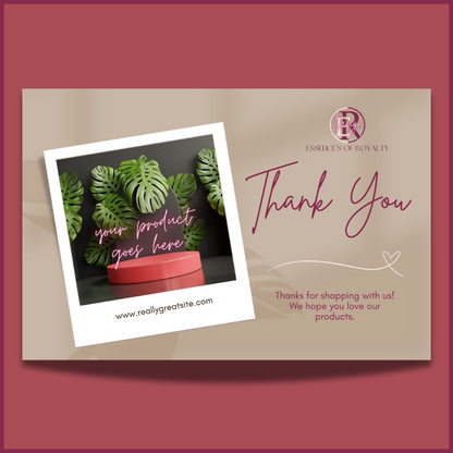 Custom Thank You Card Design
