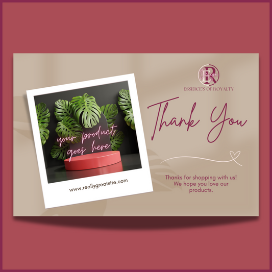 Custom Thank You Card Design