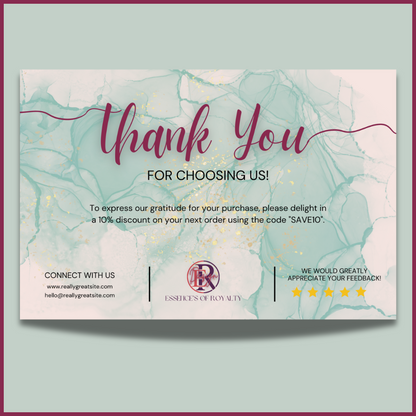 Custom Thank You Card Design