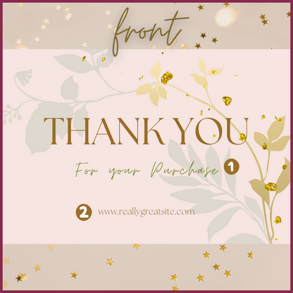 Customizable Thank You Card Template Two